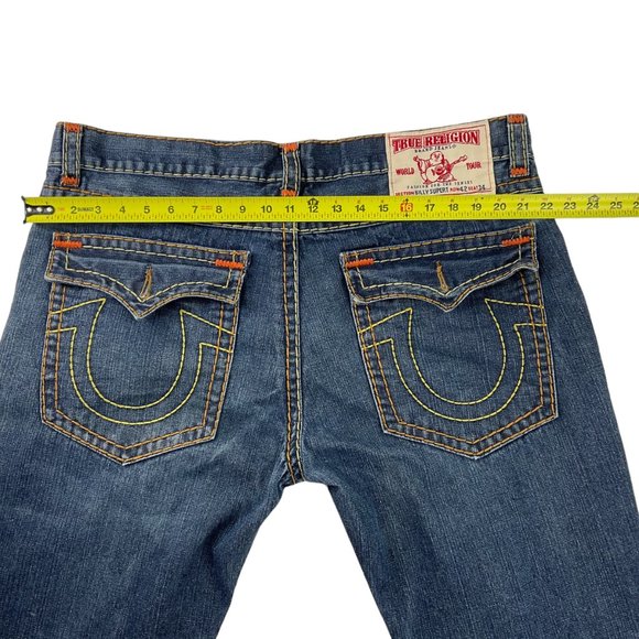 TRUE RELIGION Billy Super T Y2K Retro  jeans size 42 100% cotton - Picture 7 of 11